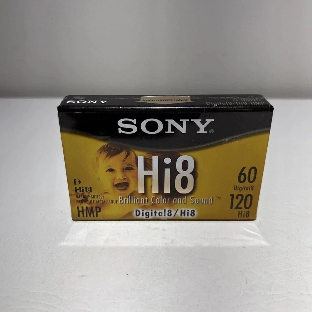 Sony Hi8 Digital8 120min Video Cassette Tape HMP Metal Particle P6-120HMPL New